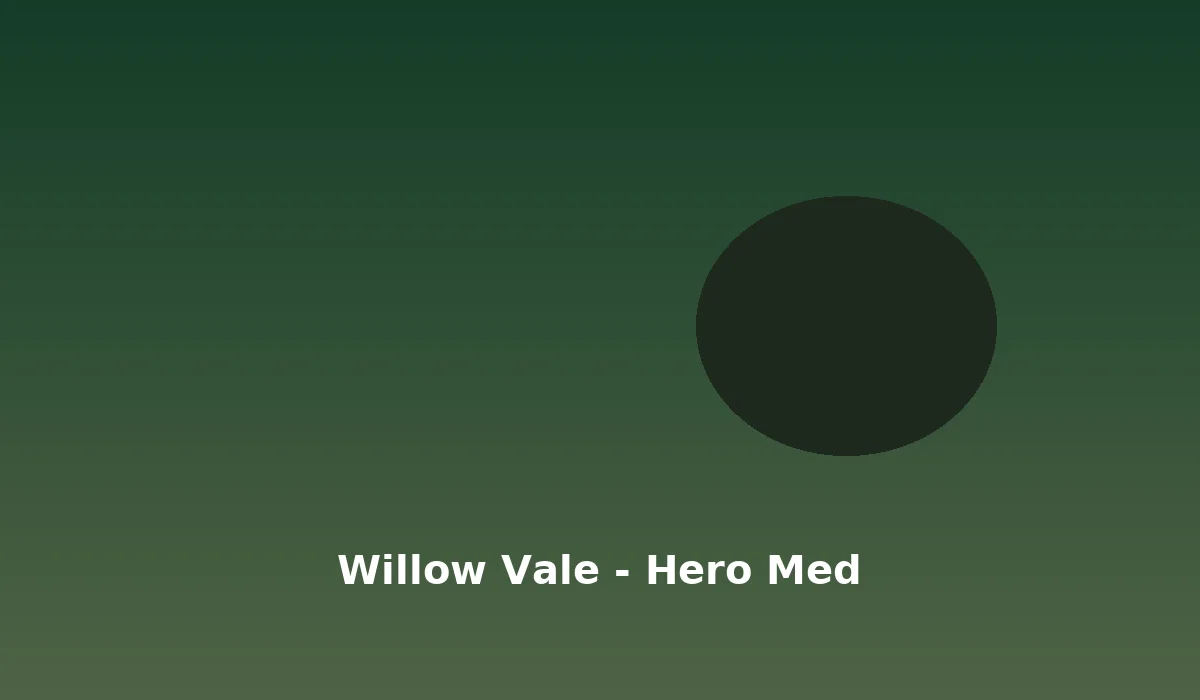 Golfer mid-swing on the Willow Vale fairway